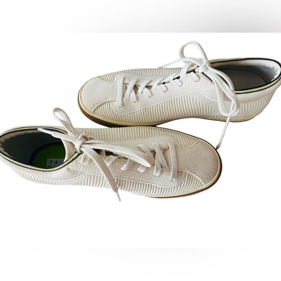 ROTHY’S The Lace Up Sneaker in Blonde size 9. - Picture 4 of 10